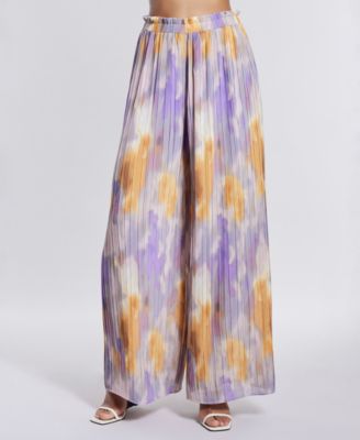 BCBG NEW YORK - Women's Pleated Wide-Leg Pants