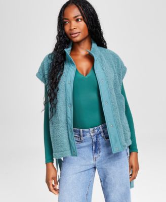 And Now This - Women's Extended-Shoulder Side-Tie Vest