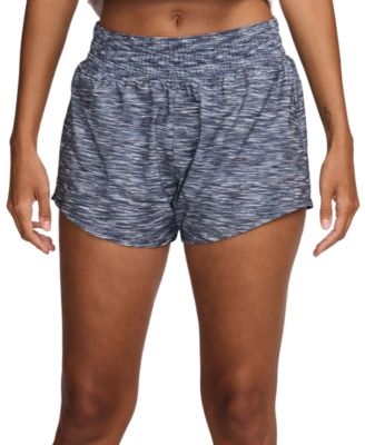 Nike - Women's One Dri-FIT Mid Rise Brief-Lined Printed Shorts