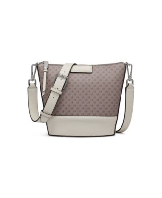 Calvin Klein - Ash Monogram Faux Leather Small Crossbody