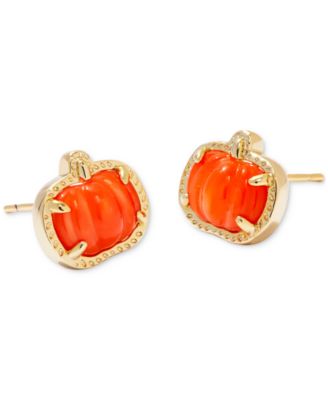 Kendra Scott - Gold-Tone Pumpkin Stud Earrings