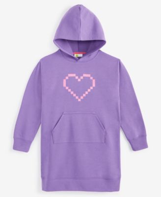 Epic Threads - Little & Big Girls Pixel Heart Hooded Dress