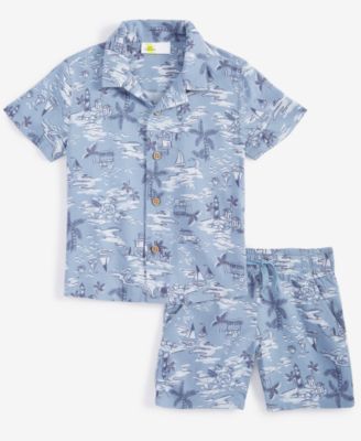 Epic Threads - Toddler Boys Scenic Short Sleeve Shirt & Print Shorts Set