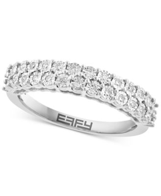 EFFY Collection - Diamond Double Row Band (1/6 ct. t.w.) in Sterling Silver