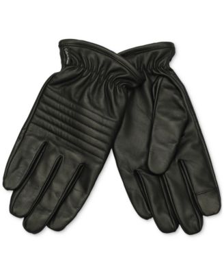 Calvin Klein - Men's Quilted Leather Gloves