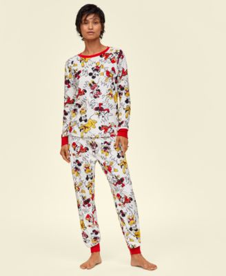 Disney | Macy's - Women's Balloon-Print Velour Pajama Set