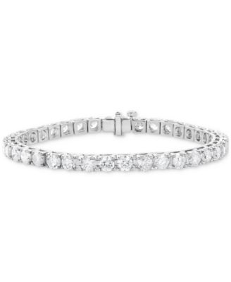 Macy's - Diamond Prong-Set Tennis Bracelet (12 ct. t.w.) in 14k White Gold