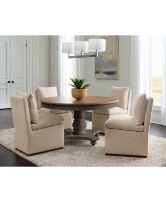 Furniture - 5 Pc. Set (Mandeville Round Dining Table & 4 Kenity II Side Chairs)