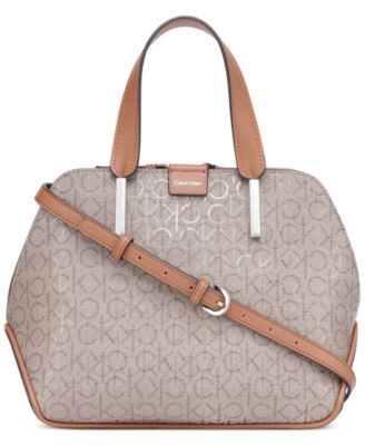 Calvin Klein - Audrey Monogram Satchel Crossbody