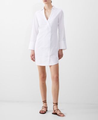 French Connection - Women's Isabelle Poplin Asymmetric Dress