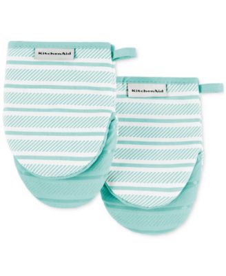 KitchenAid - Albany Striped Mini Oven Mitts, Set of 2