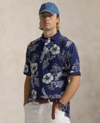 Polo Ralph Lauren - Men's Big & Tall Hibiscus-Print Mesh Polo Shirt