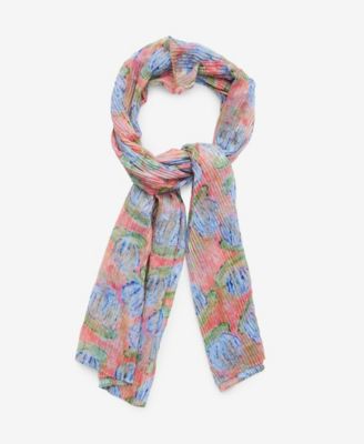 Steve Madden - Crinkle Lily Foil Rectangular Scarf