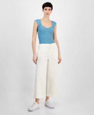 BOSS Orange - Women's Relaxed-Fit Wide-Leg Pants