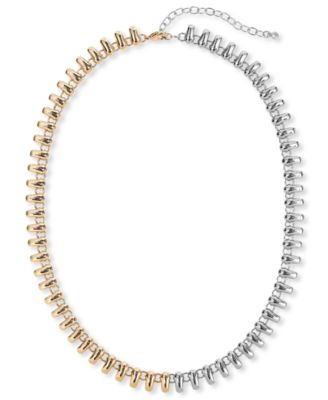 On 34th - Two-Tone All Around Chain Necklace