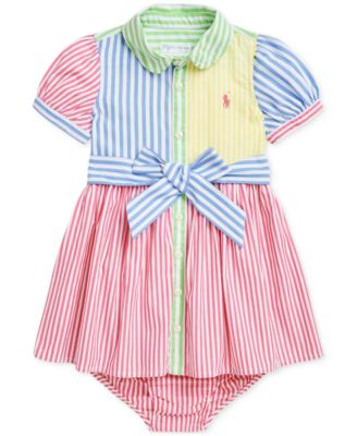 Polo Ralph Lauren - Baby Striped Color-Blocked Dress