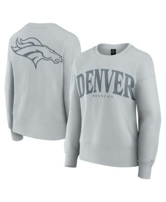 Fanatics - Women's Gray Denver Broncos Elements Pullover Sweatshirt