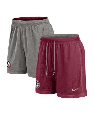 Nike - Men's Garnet/Heather Gray Florida State Seminoles Player Reversible Shorts