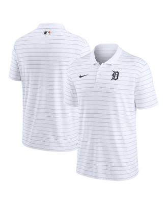 Nike - Men's White Detroit Tigers Authentic Collection Victory Striped Performance Polo