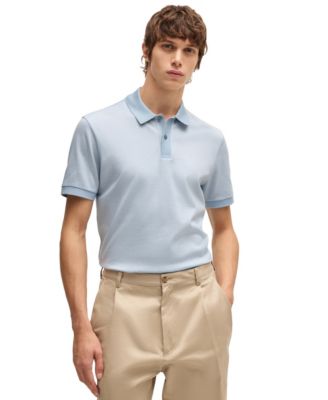Hugo Boss - BOSS by  Men's Mercerised-Cotton Regular-fit Polo