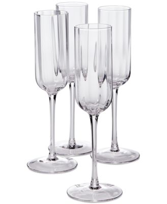 The Cellar - Optic Champagne Glasses, Set of 4