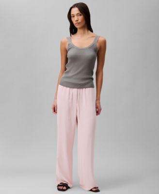 Calvin Klein - Women's Wide-Leg Pull-On Pants