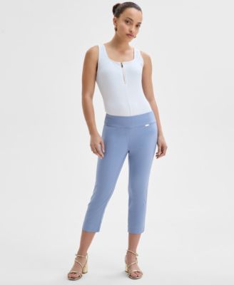 I.N.C. International Concepts - Women's Tummy-Control Pull-On Capri Pants, Regular & Petite, Created for Macy's