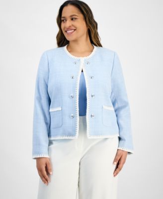 Tahari ASL - Plus Size Boucle Blazer