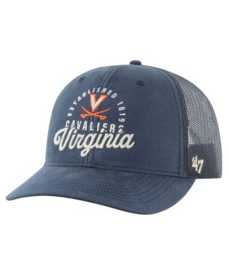 '47 Brand - Men's Navy Virginia Cavaliers Pitstop Trucker Adjustable Hat