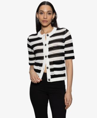 Sanctuary - Women's Open-Knit Sweater Jacket