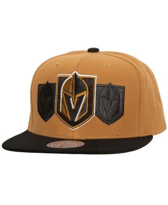 Mitchell & Ness - Men's Gold Vegas Golden Knights Soul Triple Up Snapback Hat