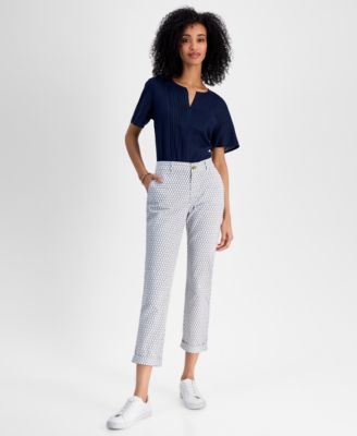 Tommy Hilfiger - Women's Net Rope Hampton Chino Pants