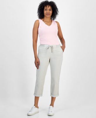 Style & Co - Pull On Cuffed Utility Pants