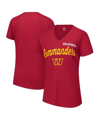 G-III 4Her by Carl Banks - Women's Burgundy Washington Commanders Post Season V-Neck T-Shirt