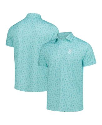 Barstool Golf - Men's Aqua WM Phoenix Open 16 Custom Printed Polo