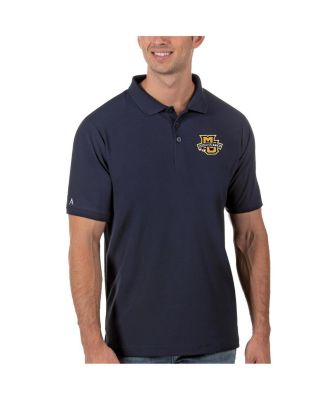 Antigua - Men's Navy Marquette Golden Eagles Legacy Pique Polo
