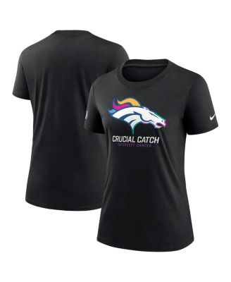 Nike - Women's Black Denver Broncos 2024 NFL Crucial Catch Tri-Blend T-Shirt