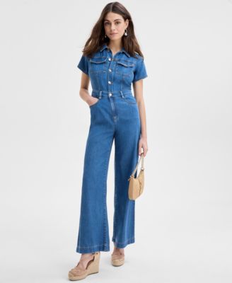 I.N.C. International Concepts - Women's Liquid Denim Jumpsuit