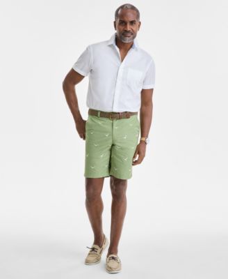 Club Room - Men's Seagull Embroidered Shorts