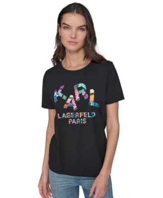 KARL LAGERFELD PARIS - Women's Karl Paint Graphic T-Shirt