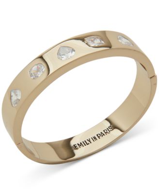 Emily in Paris - Gold-Tone Mixed Cubic Zirconia Bangle Bracelet