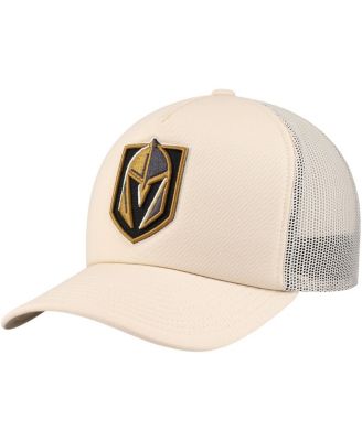 Mitchell & Ness - Men's Cream Vegas Golden Knights Foam Front Trucker Adjustable Hat