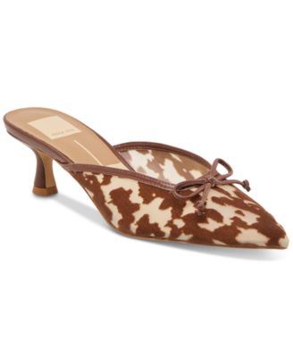 Dolce Vita - Women's Cleo Bow Slip-On Kitten-Heel Mules