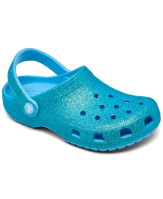 Crocs - Little Girls Classic Glitter Clogs from Finish Line