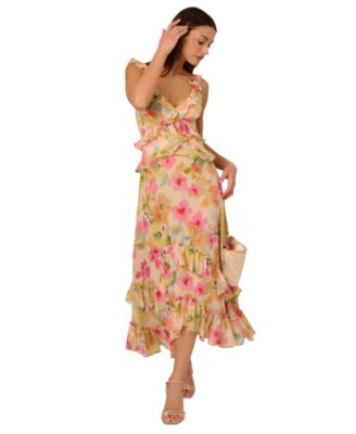 Adrianna - Women's Ruffled High-Low Dress
