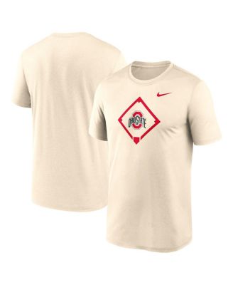 Nike - Men's  Cream Ohio State Buckeyes Legend Baseball Icon Performance T-Shirt