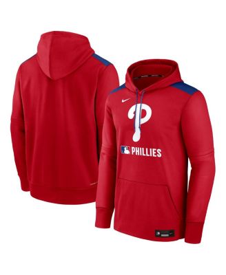 Nike - Men's Red Philadelphia Phillies Authentic Collection Performance Pullover Hoodie