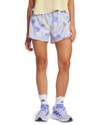 adidas - Women's Own The Run Floral-Print Pull-On Shorts