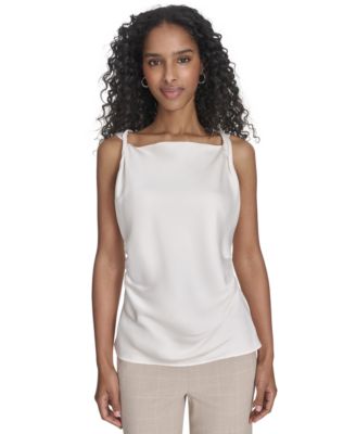 Calvin Klein - Petite Solid Sleeveless Blouse