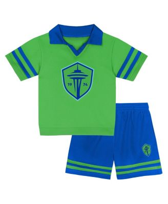 Outerstuff - Toddler 2-Piece Green Seattle Sounders FC Charming Dude Top and Short Set